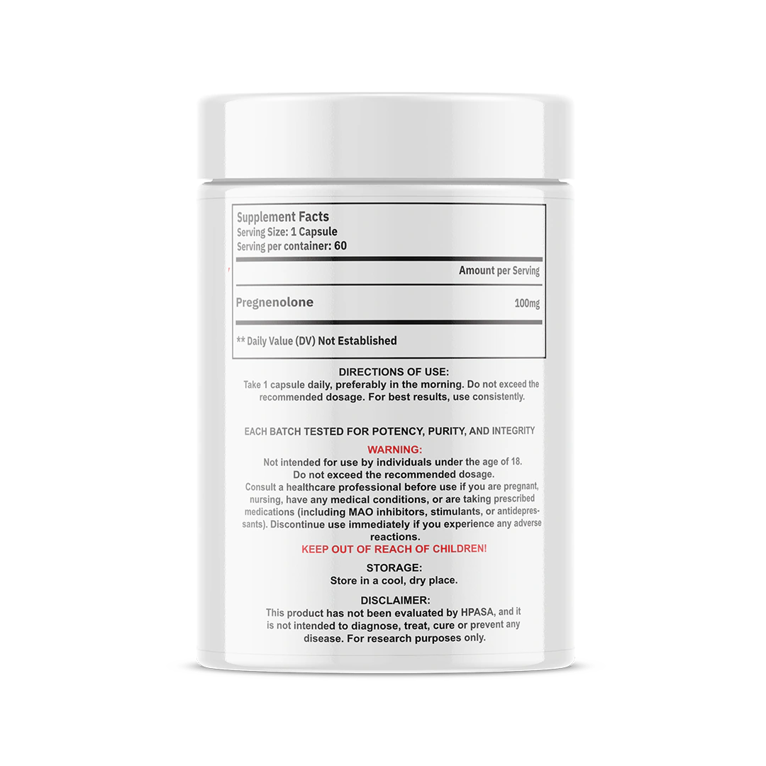 Limitless Performance Pregnenolone Back